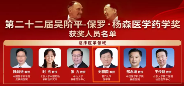 喜讯！我院刘祖国教授获第22届获吴阶平-保罗·杨森医学药学奖1.png